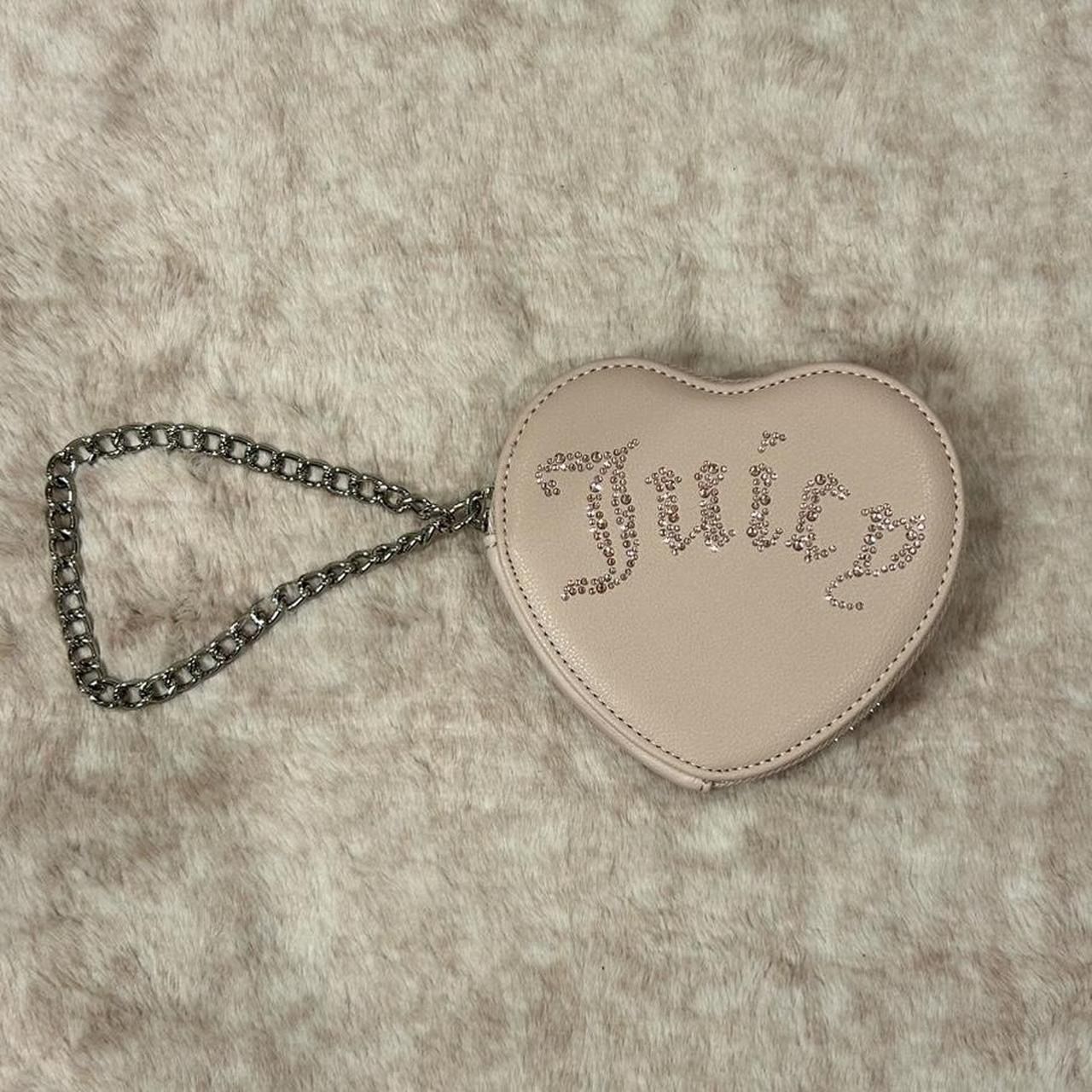 juicy couture blush heart wristlet