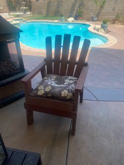 Wood patio furniture with cushions