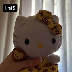 Hello Kitty Ty With Monkey 