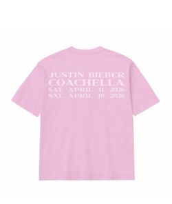 Authentic Coachella Justin Bieber Skylark Tee 2xl