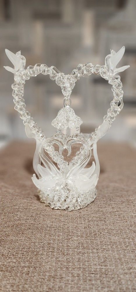 Glass Wedding Cake Top
