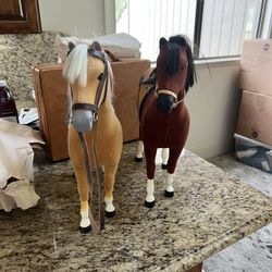 American Girl Doll horses (2)