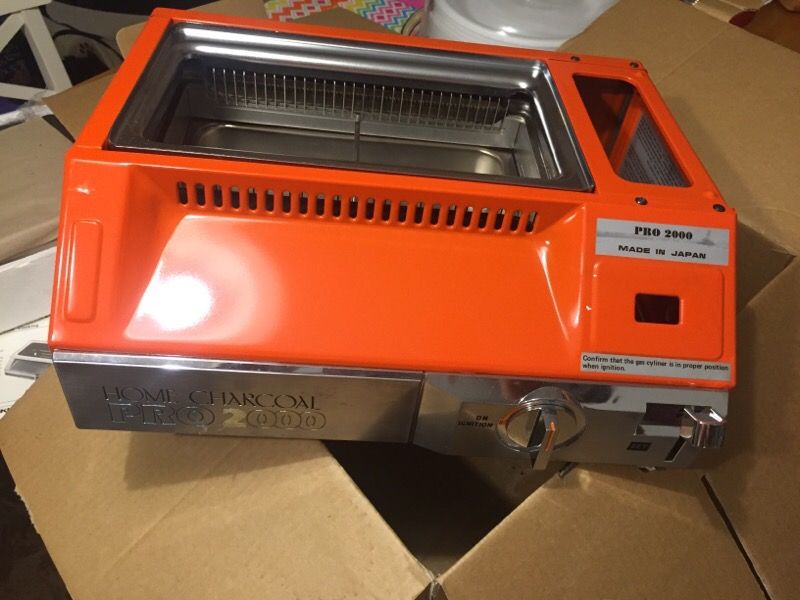 Williams Sonoma Orange Home Charcoal Grill Pro 2000 Fukoku 360-UH Camping Rare