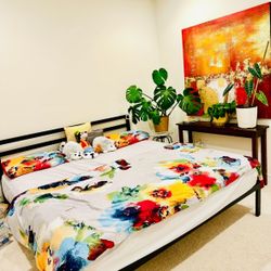 Zinus King Size Metal Bed Frame And Matress 