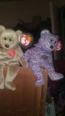 1999 ty beanie babies signature bear and 2000 USA bear..**will also accept Chime for payment**