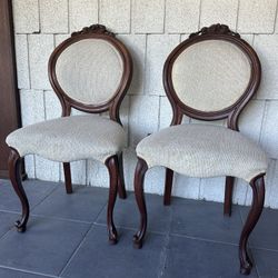 Beautiful Pair Of Antique Victorian Chairs 
