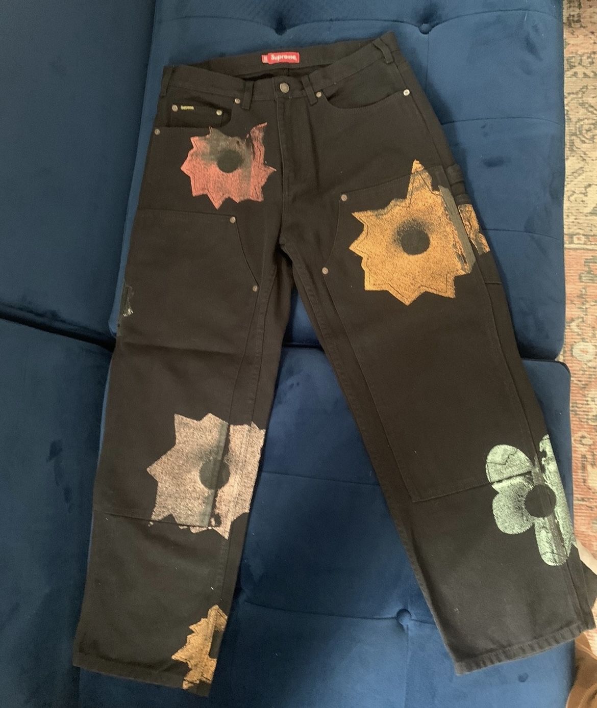 Supreme Nate Lowman Double knee Painter Pants (Sz. 32)