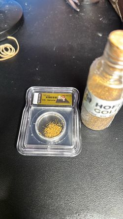 ICG Genuine 10 oz Gold Nuggets .999 AU + 1g redemption slab with 1g of .999 au