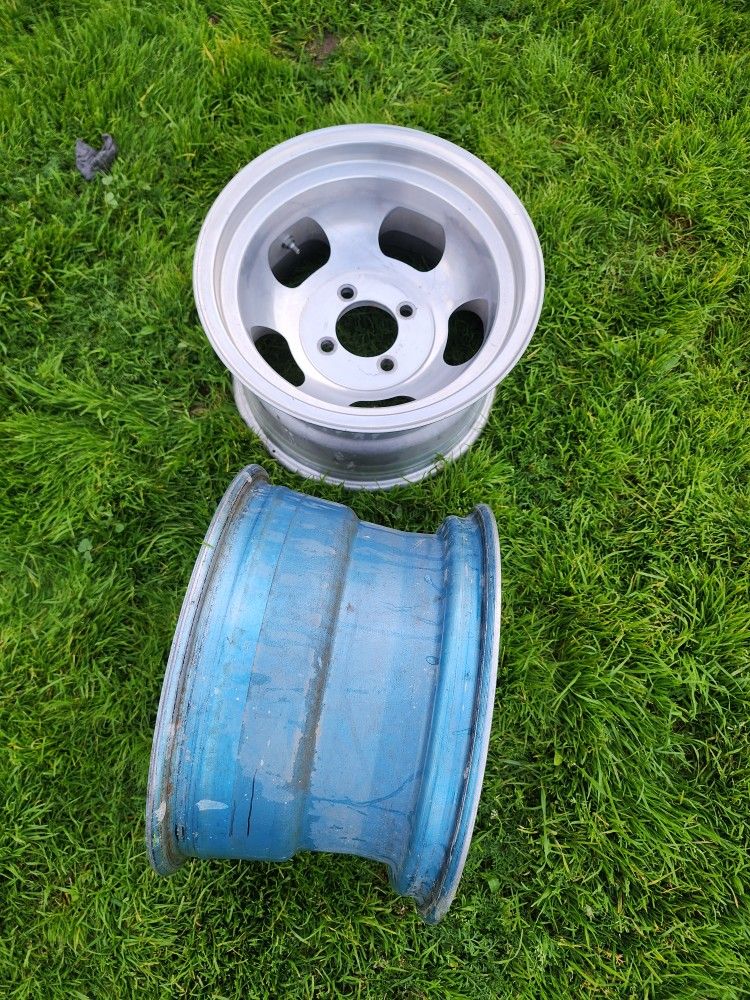 Slotted Mag Wide 14x8.5 4x114.3 (2 wheels only) for Sale in Whittier ...