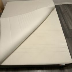 Ikea Morgedal Queen Mattress + Tananger Mattress Topper