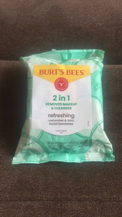 Burt's Bees 2-in-1 Facial Towelettes Cucumber & Mint
