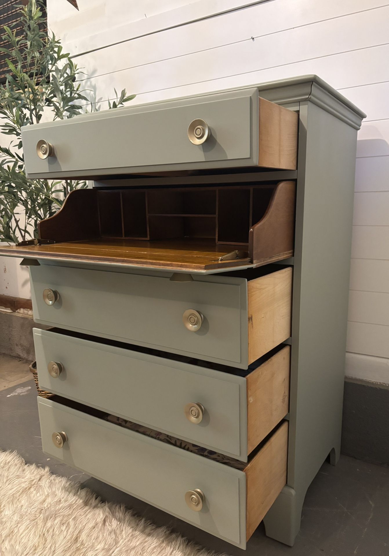 Dresser With Drop Down Desk