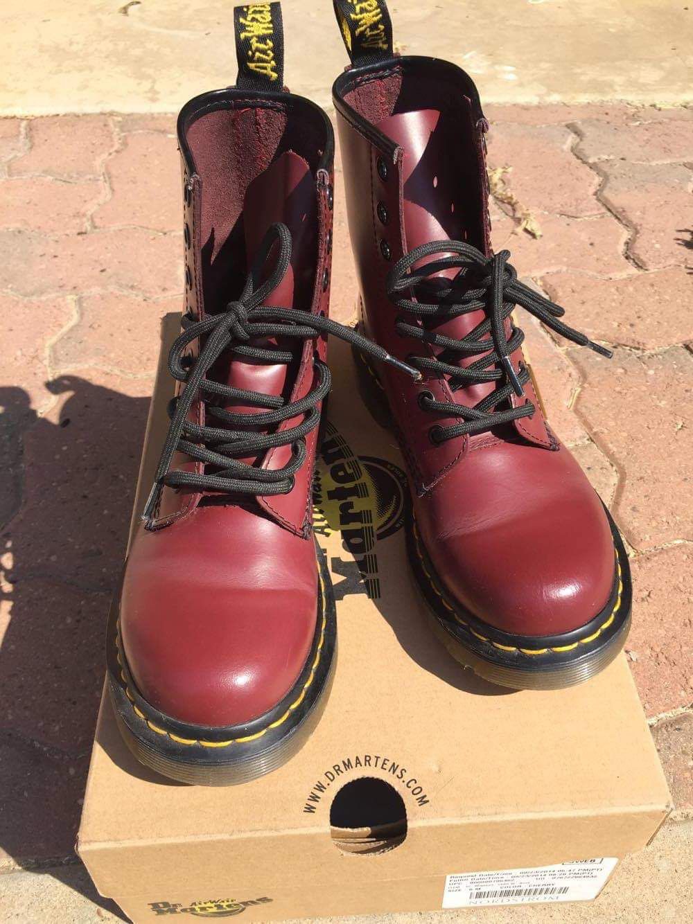 Dr martens cherry red 1460 boots