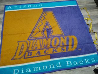Arizona Diamond Backs vintage Throw Blanket made in USA