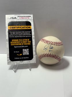 George Bell Autographed Signed Baseball Toronto Blue Jays (JSA COA Verified)