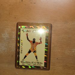 I have a basketball card of Shaquille.O'neill