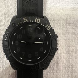 Luminosity Men's Quartz Navy Seal Colormark Black Watch