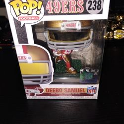 Brand New San Francisco 49ers Deebo Samuel Funko Pop/ Gold Visor #238