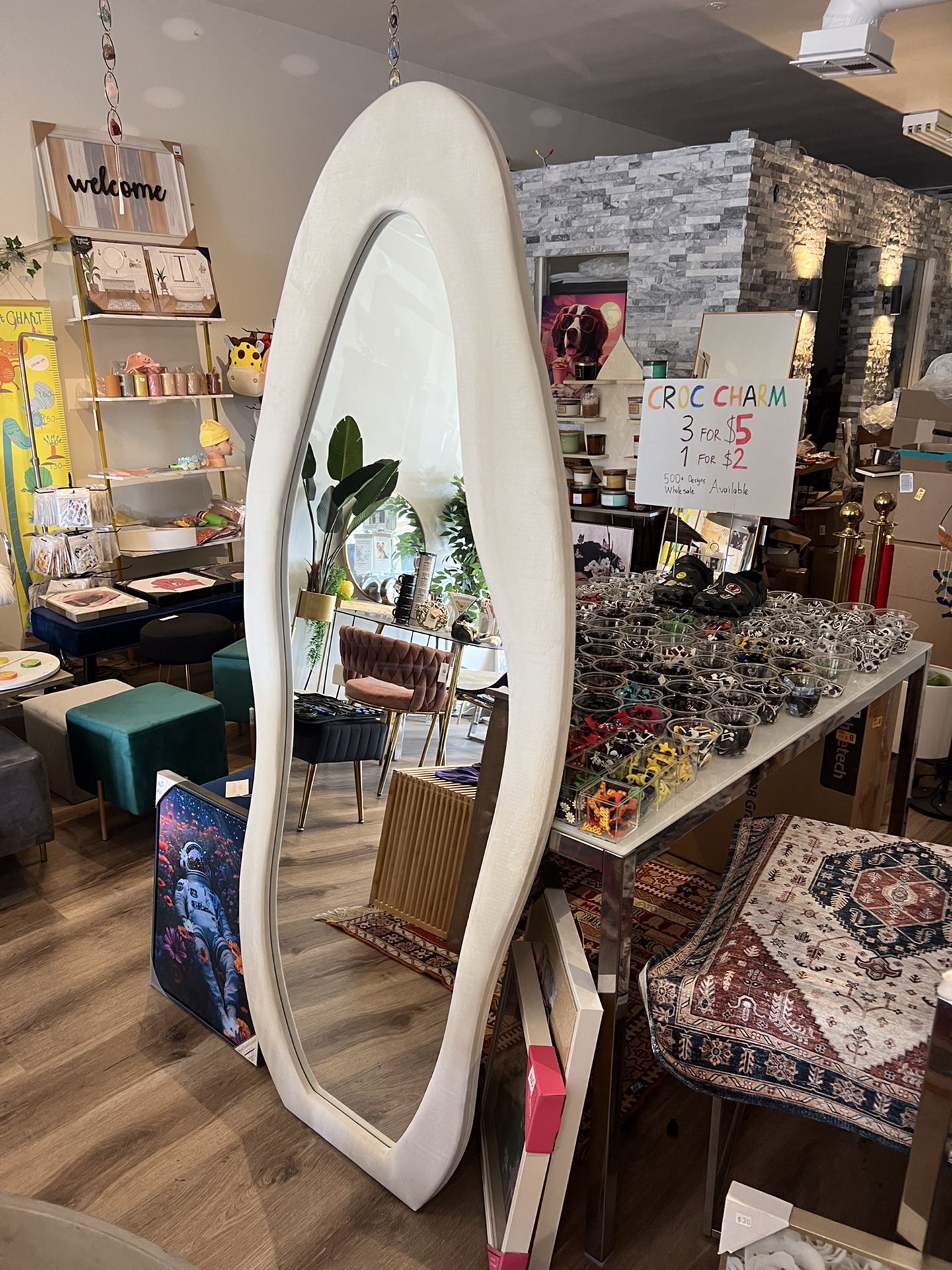 Full Length Body Mirror 6ft Large Irregular Shape