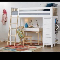Dania Solid Wood Loft Bed (Scandinavian design)