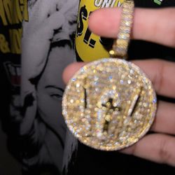 Cross And Guns Pendant 