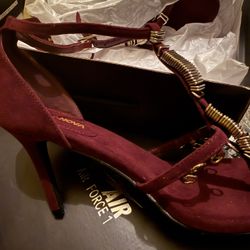 Burgundy Fashion Nova Heels