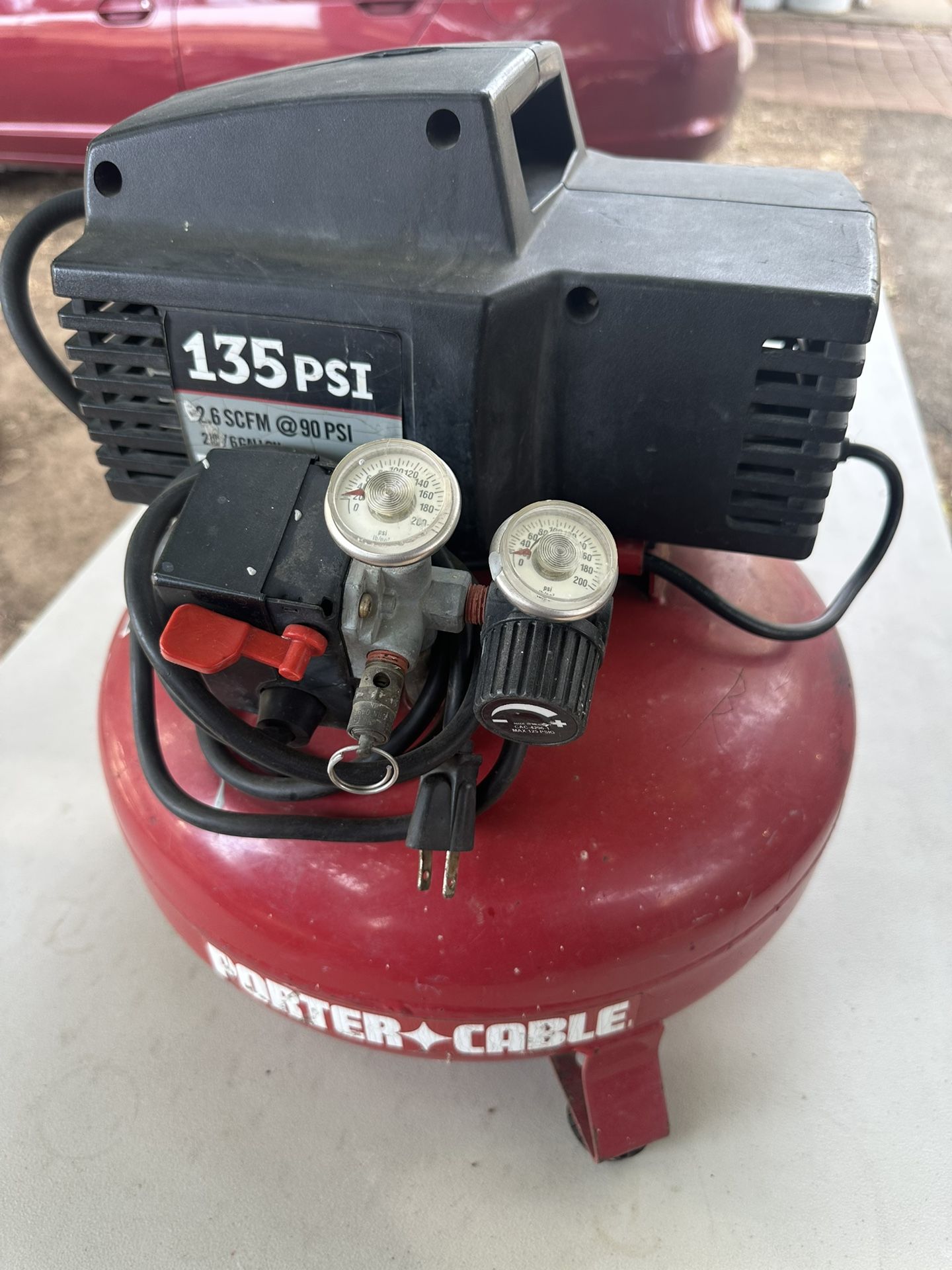 PORTER CABLE AIR COMPRESSOR 135 PSI- CHEAP!