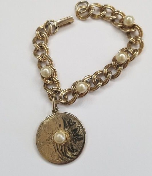 Gold Plated Bracelet And Charm