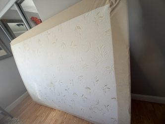 Queen bed frame and mattress