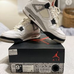 Jordan Retro 4 White Cement – eBay Authenticated – Size 9.5