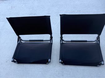 Cascade Mountain Tech Folding Stadium Seats / Bleacher Chairs (Pair)”.