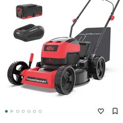 PowerSmart Lawn Mower Battery Powered with Bag, 17 Inch 3-in-1 with 40V 4.0Ah Lithium-ion Battery and Charger
