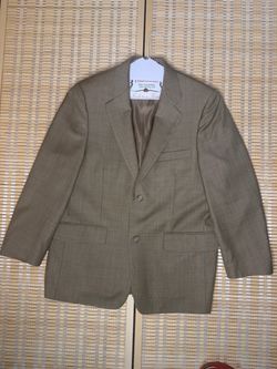 Vitale barberis canonico, tasso Elba Men's Beige Wool Blazer 40s sport coat