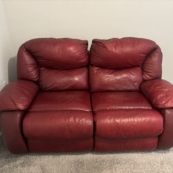 free leather couch. recliner 