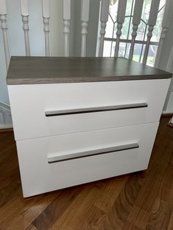 White Nightstand (two-tone)