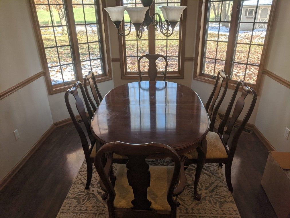 Beautiful solid cherry dining room set