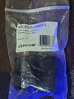 Vericom CAT6 Outdoor Waterproof Shielded Coupler