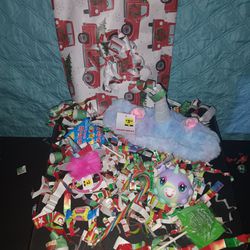Christmas Paper Bag Filled With Unicorn Gifts