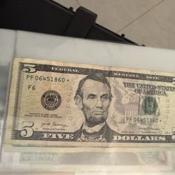 $5.00!special Note 
