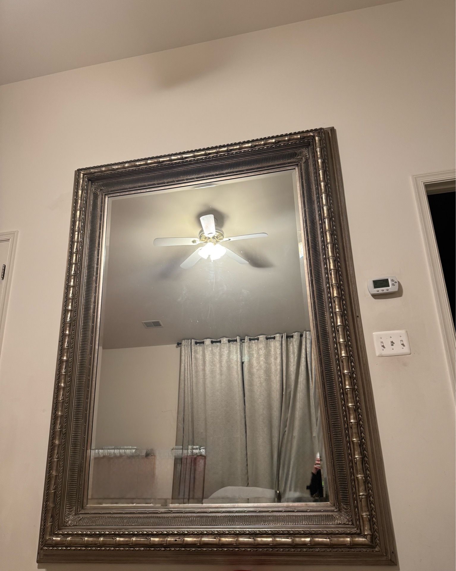Oversized wall mirror