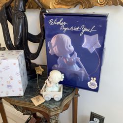 PRECIOUS MOMENTS GIFT SET “Wishes Begin With You”  From 1999 Collectors Club