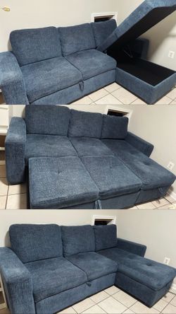 Sofa, dark blue