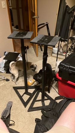 Adjustable Studio Monitor Stands Pair