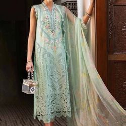 New Maria B Laxaury Lawn Pakistani Dress 