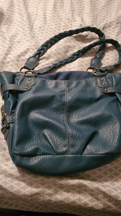 Blue green purse