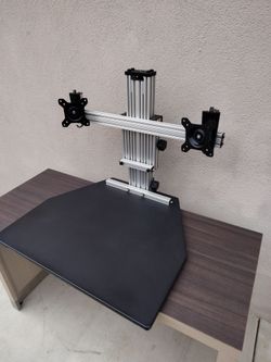 Rising  dual monitor station