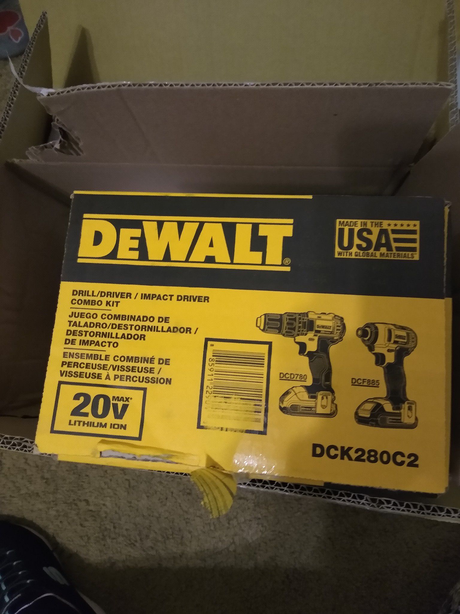 DeWalt driver and impact drill