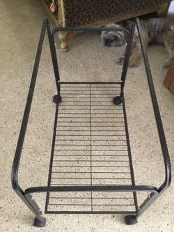 Rolling rack for cage puppy cage, duck cage, hamster cage ect.