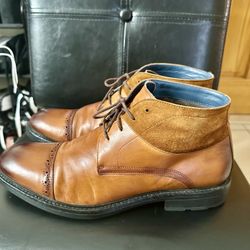 Brown Men’s Leather Boots Size 10.5