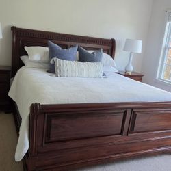 mahogany solid wood king size bedroom set